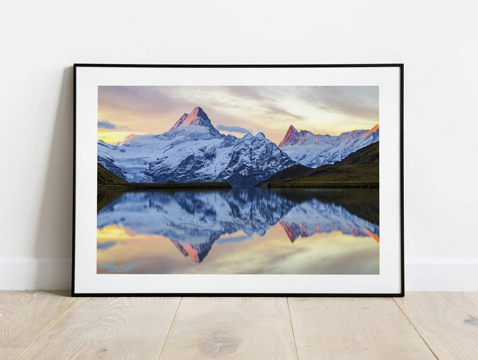Switzerland Art of Lake Bachalpsee, Grindelwald Prints for Sale, Mountain Photography Home Decor Gifts - SCoellPhotography