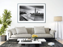 Load image into Gallery viewer, Black and White London Prints of The Shard, London city prints for Sale and Home Decor Gifts - Sebastien Coell Photography
