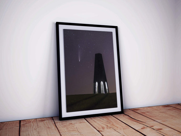 Astrophotography Wall Art | Neowise Comet Prints at the Daymark - Home Decor Gifts - Sebastien Coell Photography