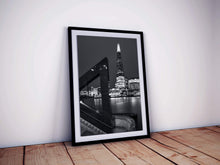 Load image into Gallery viewer, Black and White London Prints | The Shard Wall Art, London Cityscape Photography - Sebastien Coell Photography
