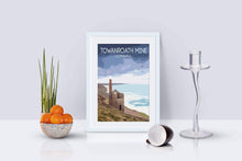 Load image into Gallery viewer, Seaside Poster of Towanroath Mine, Cornwall art Prints for Sale, Wheal Coates wall art Home Decor Gifts - SCoellPhotography
