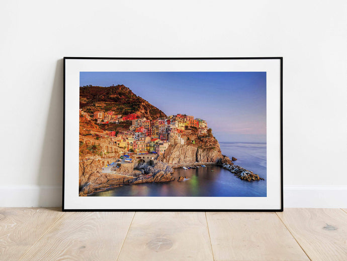Cinque Terre Landscape Photography | Italian wall art of Manarola - Home Decor Gifts - Sebastien Coell Photography