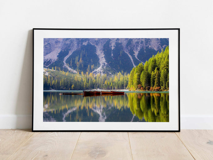 Dolomites Photos of Pragser Wildsee | Lago di Braies Prints Lake wall art for Sale - Sebastien Coell Photography