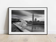 Load image into Gallery viewer, Black and White London Prints of The Shard, London city prints for Sale and Home Decor Gifts - Sebastien Coell Photography
