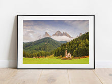 Load image into Gallery viewer, Mountain Photography of St Johns church | South Tyrol wall art for Sale, Home Decor Gifts - Sebastien Coell Photography
