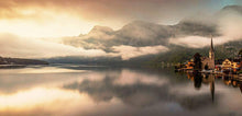Load image into Gallery viewer, Panoramic Alpine wall art of Hallstatt | Pictures of Austria for Sale - Home Decor Gifts - Sebastien Coell Photography

